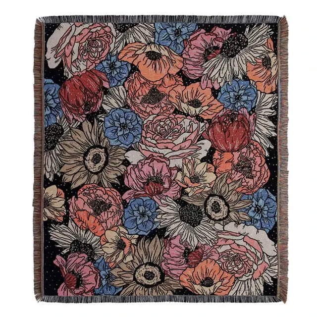 Floral Cotton Blanket