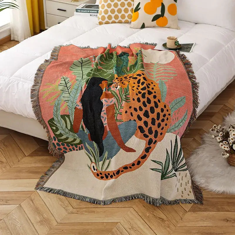 Floral Cotton Blanket