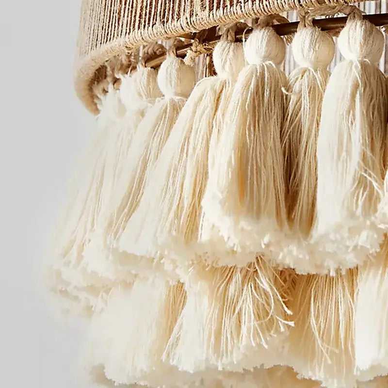 Fringe Hemp Rope Pendant