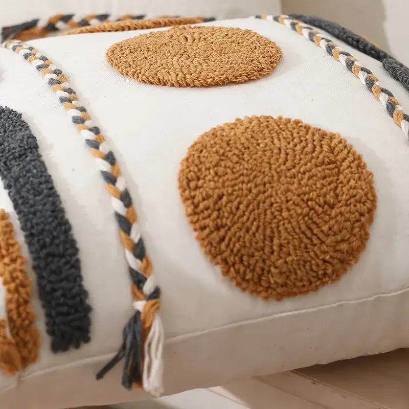Geometric Cotton Cushion Cover