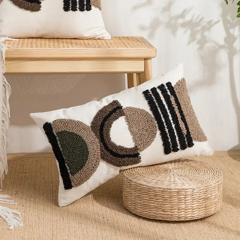 Embroidered Boho Cushion Cover