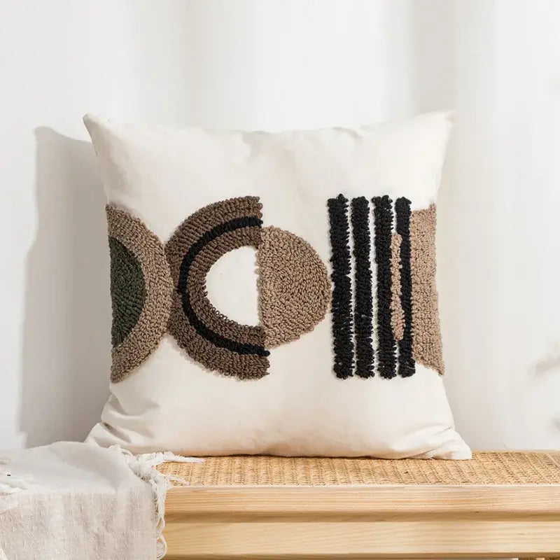 Embroidered Boho Cushion Cover