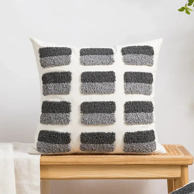 Embroidered Boho Cushion Cover