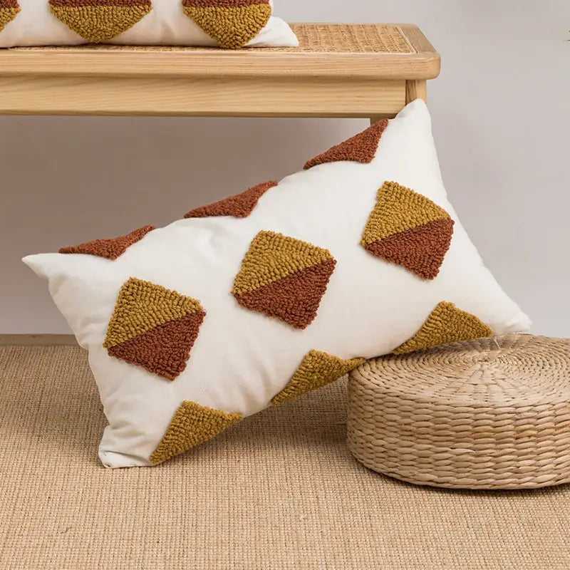 Embroidered Boho Cushion Cover