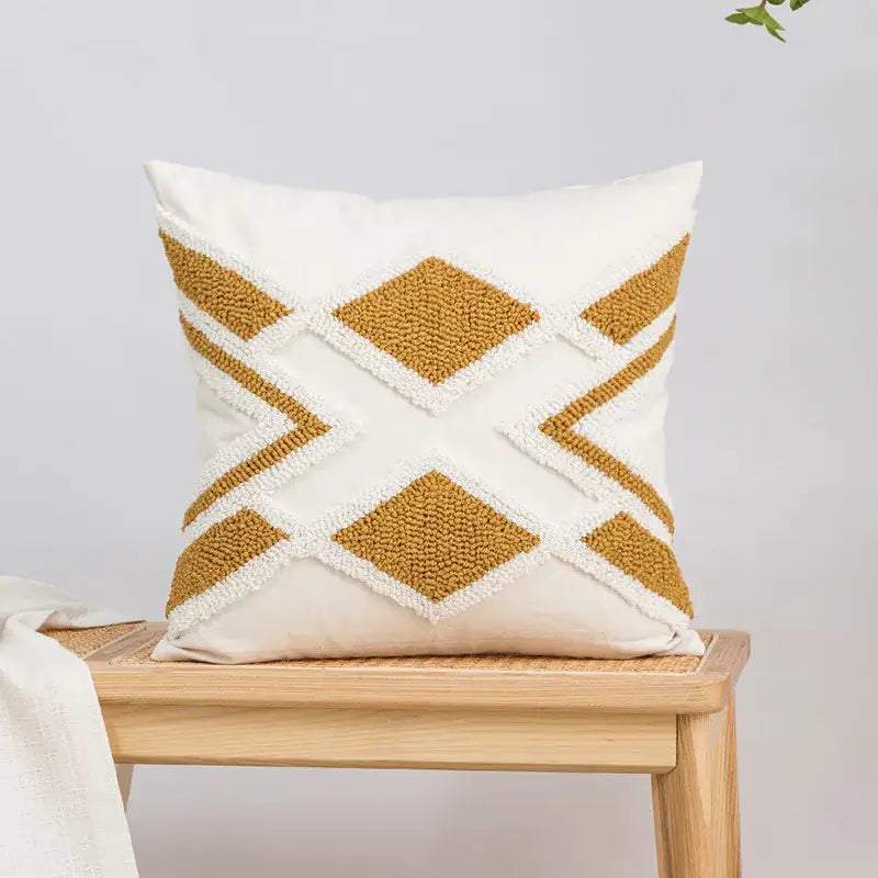 Embroidered Boho Cushion Cover