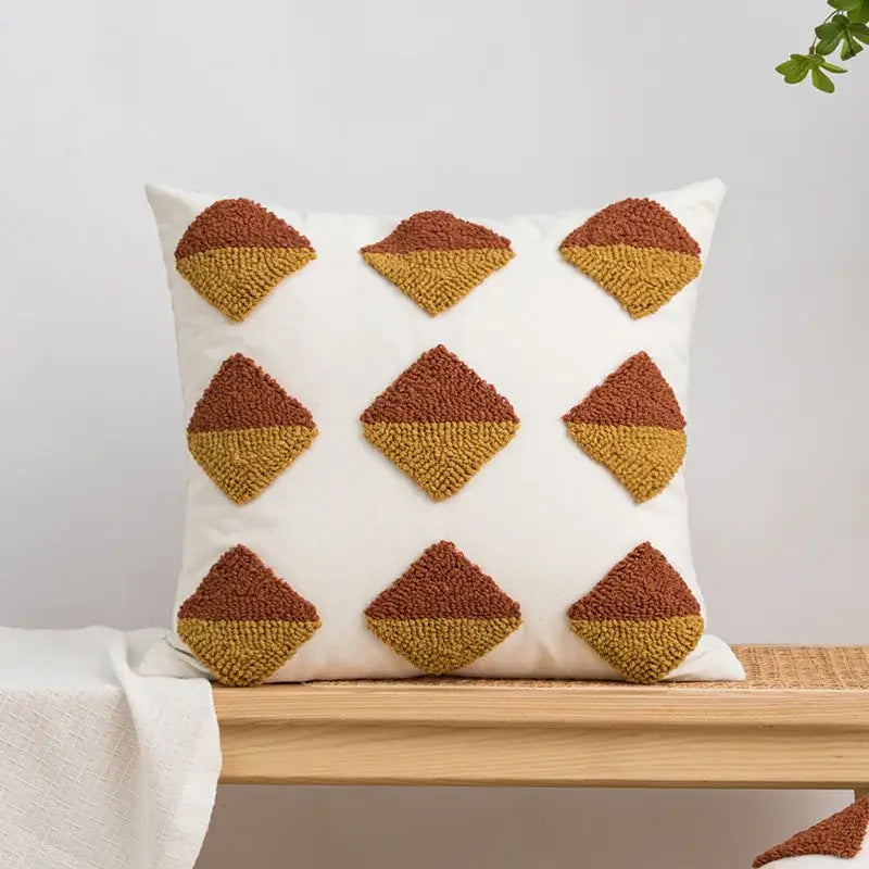 Embroidered Boho Cushion Cover
