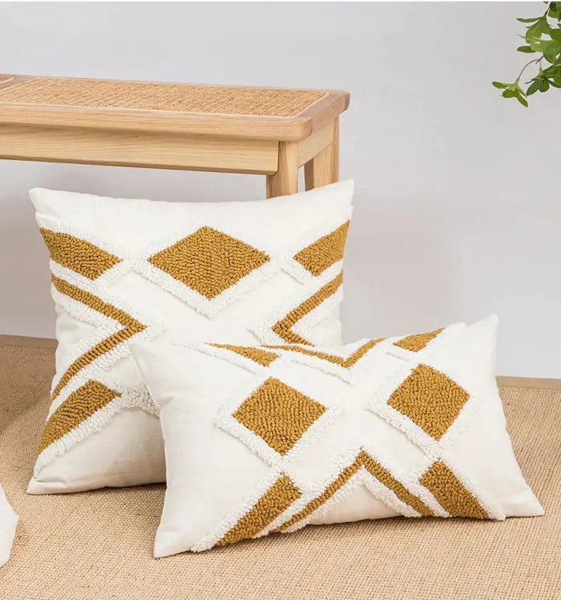 Embroidered Boho Cushion Cover