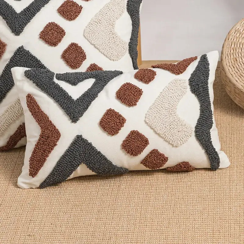 Embroidered Boho Cushion Cover