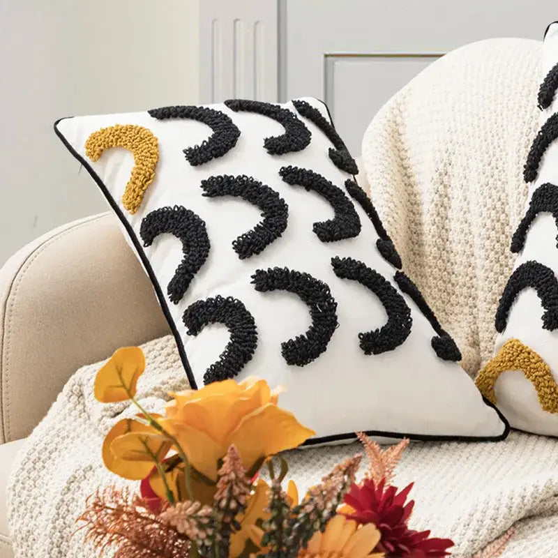 Embroidered Boho Cushion Cover