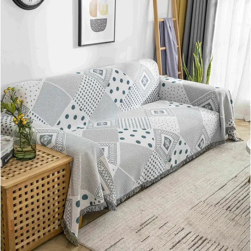 Multicolor Boho Throw Blanket