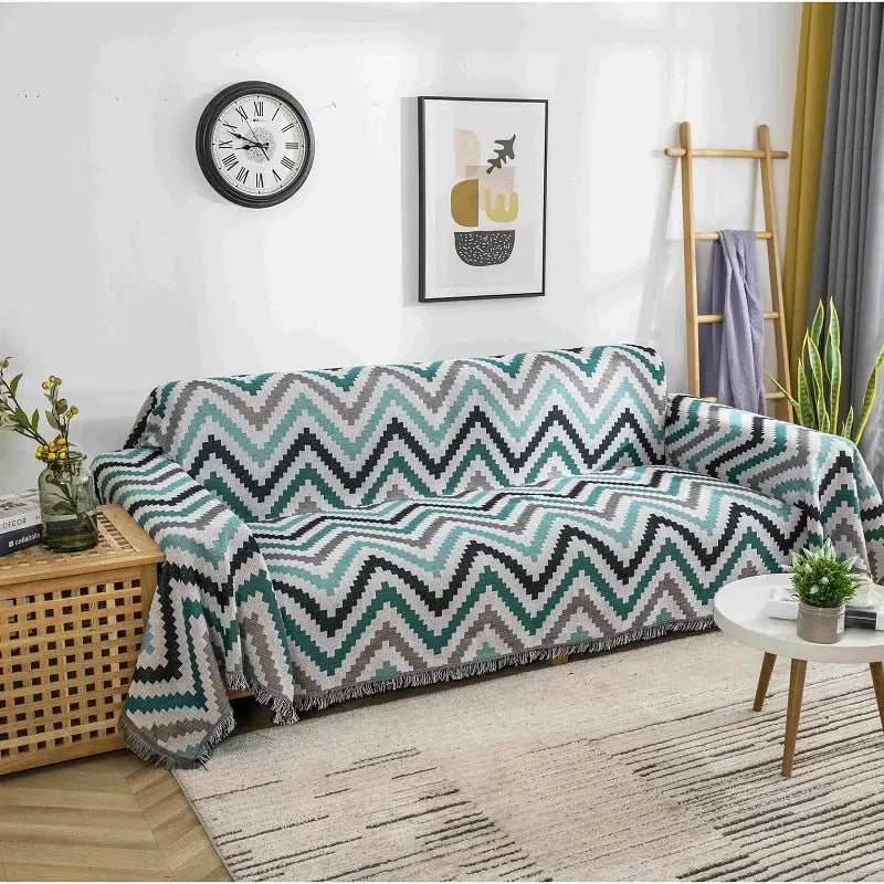 Multicolor Boho Throw Blanket