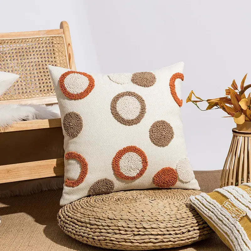 Mustard Cream Cushion Cover