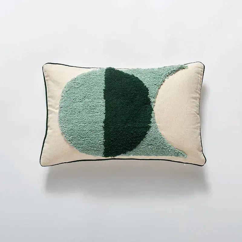 Green Boho Cushion Cover