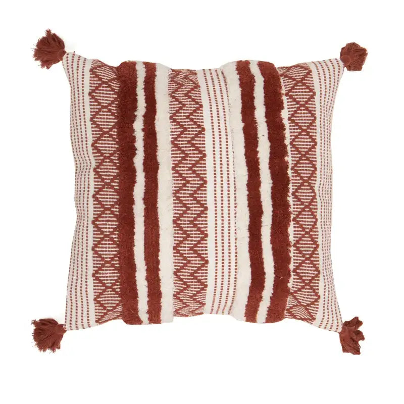 Navy Mustard Jacquard Pillow