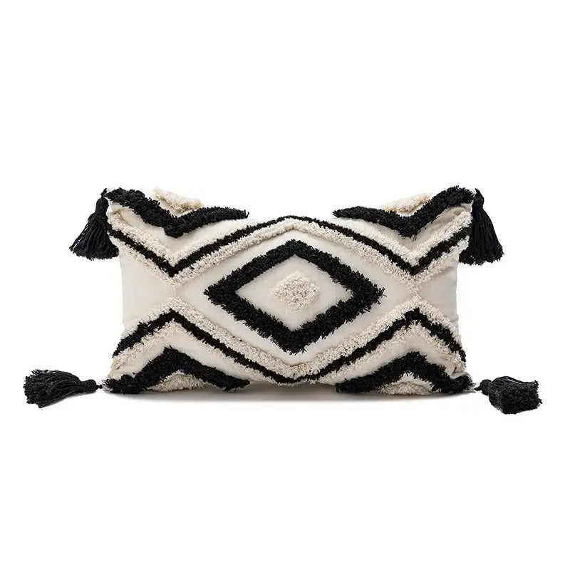 Tufted Geometric Pillow Cover