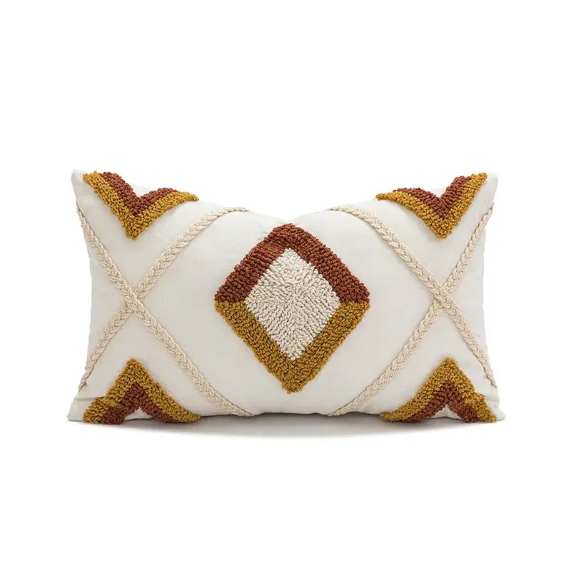 Tufted Geometric Pillow Cover