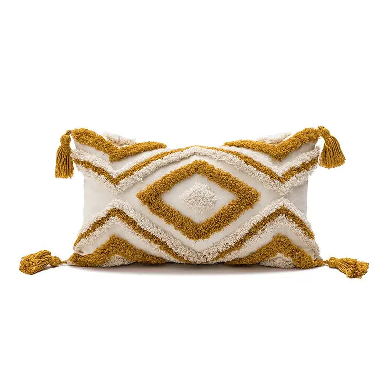 Tufted Geometric Pillow Cover