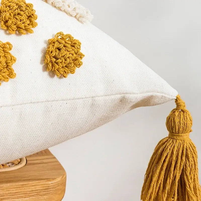 Tufted Geometric Pillow Cover