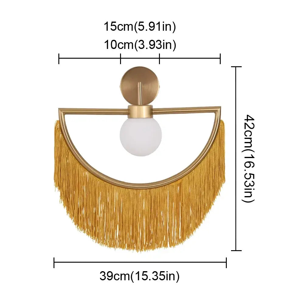 Glass Ball Boho Pendant Light