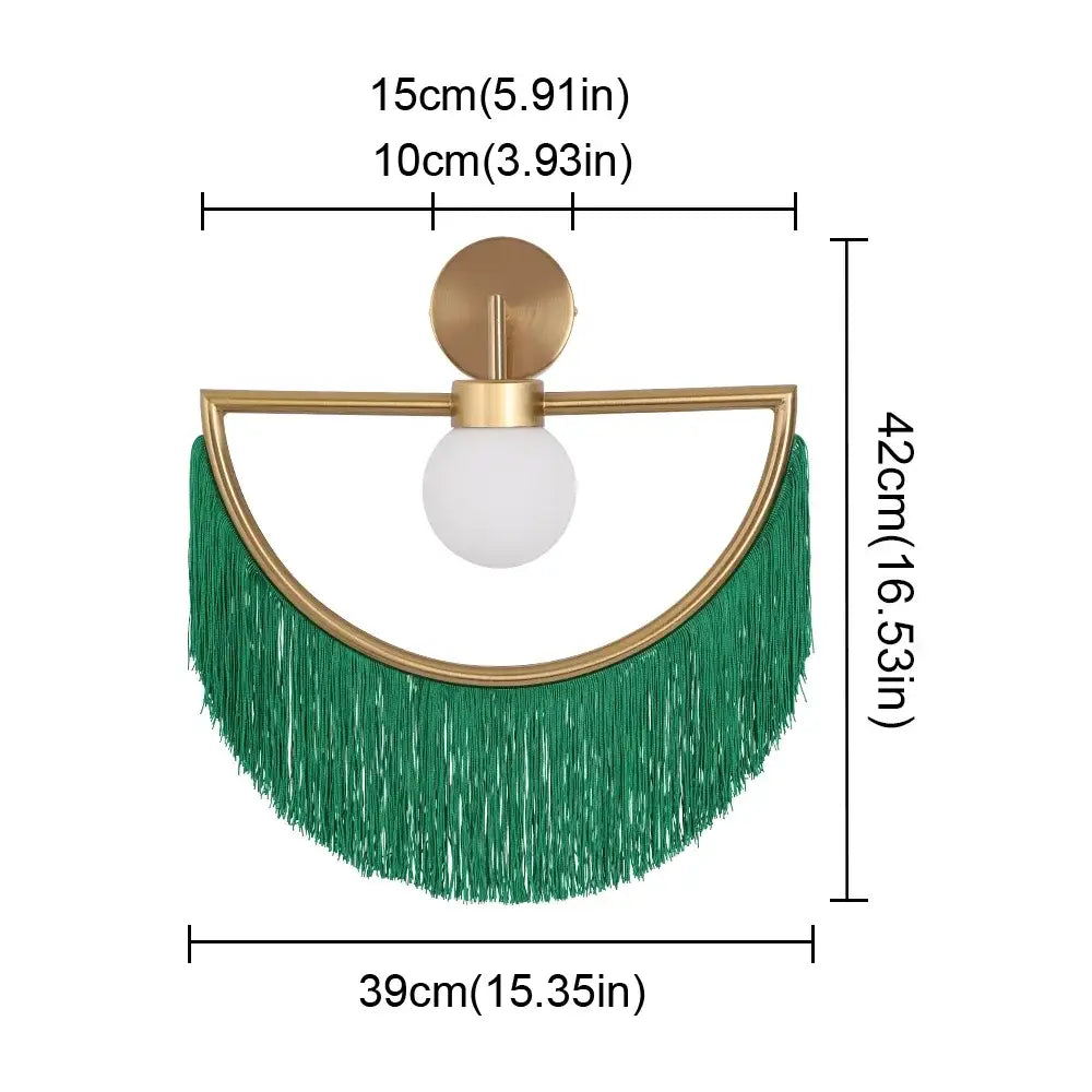 Glass Ball Boho Pendant Light