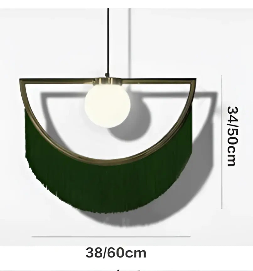 Glass Ball Boho Pendant Light