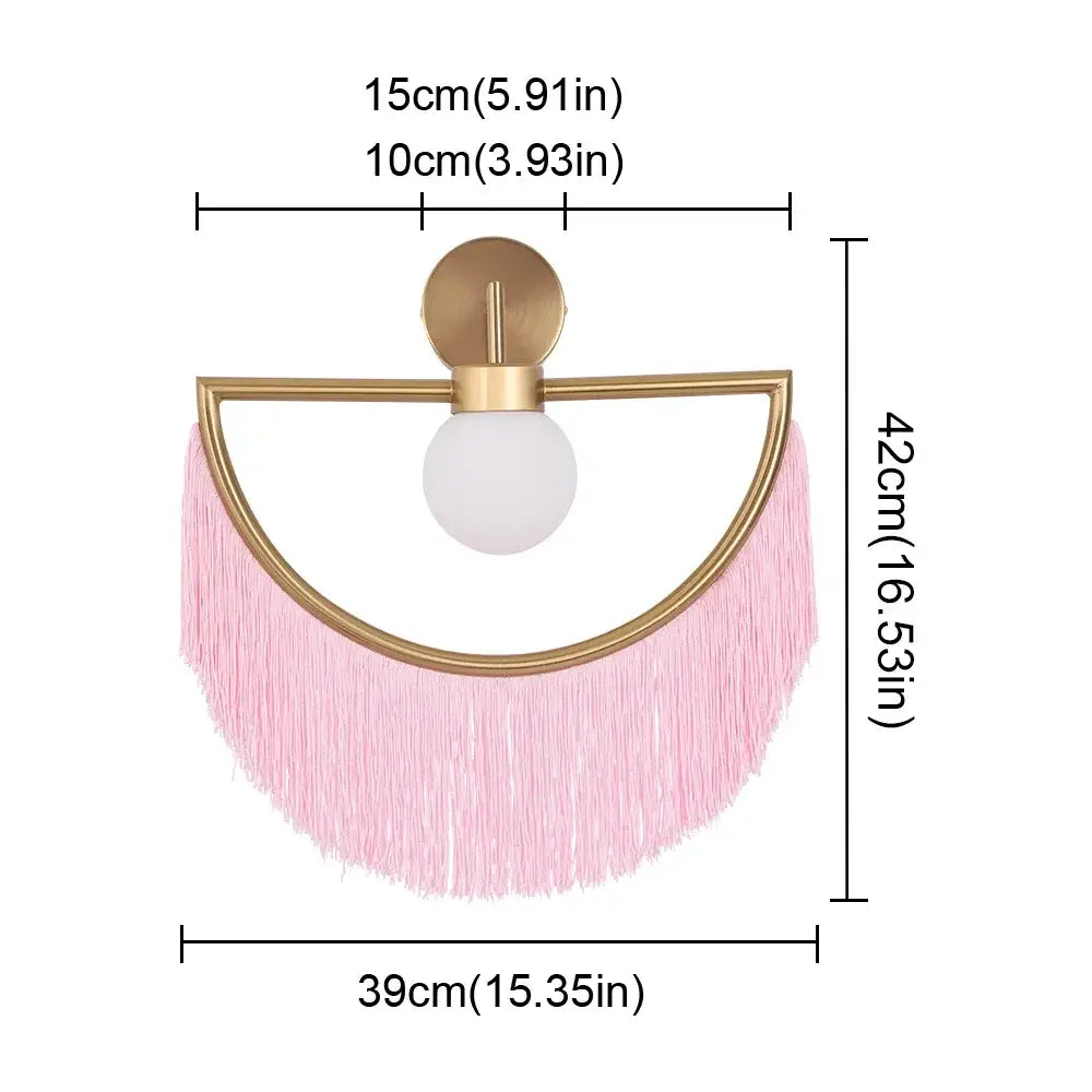 Glass Ball Boho Pendant Light
