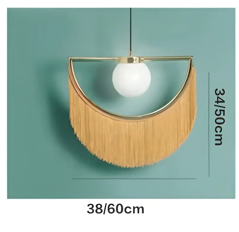 Glass Ball Boho Pendant Light
