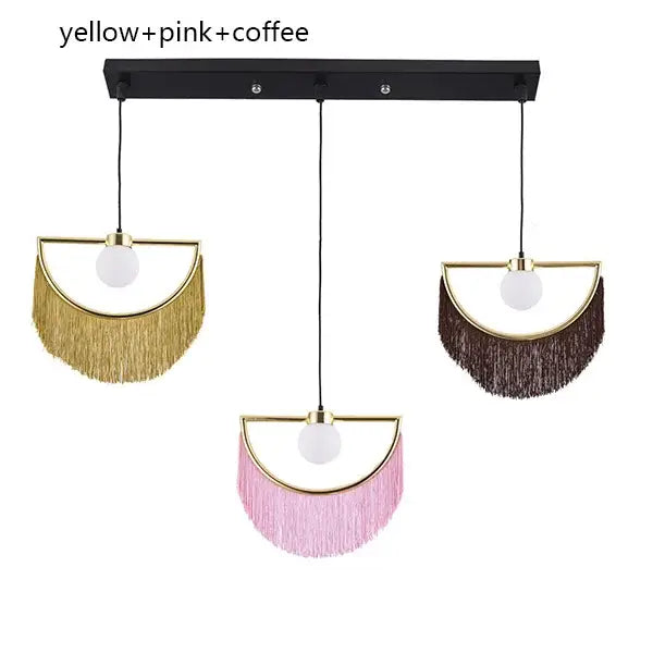 Glass Ball Boho Pendant Light