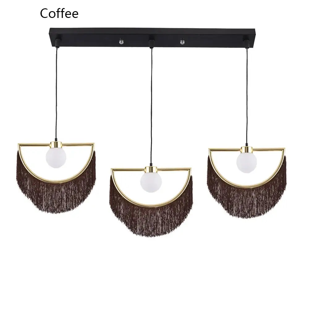 Glass Ball Boho Pendant Light