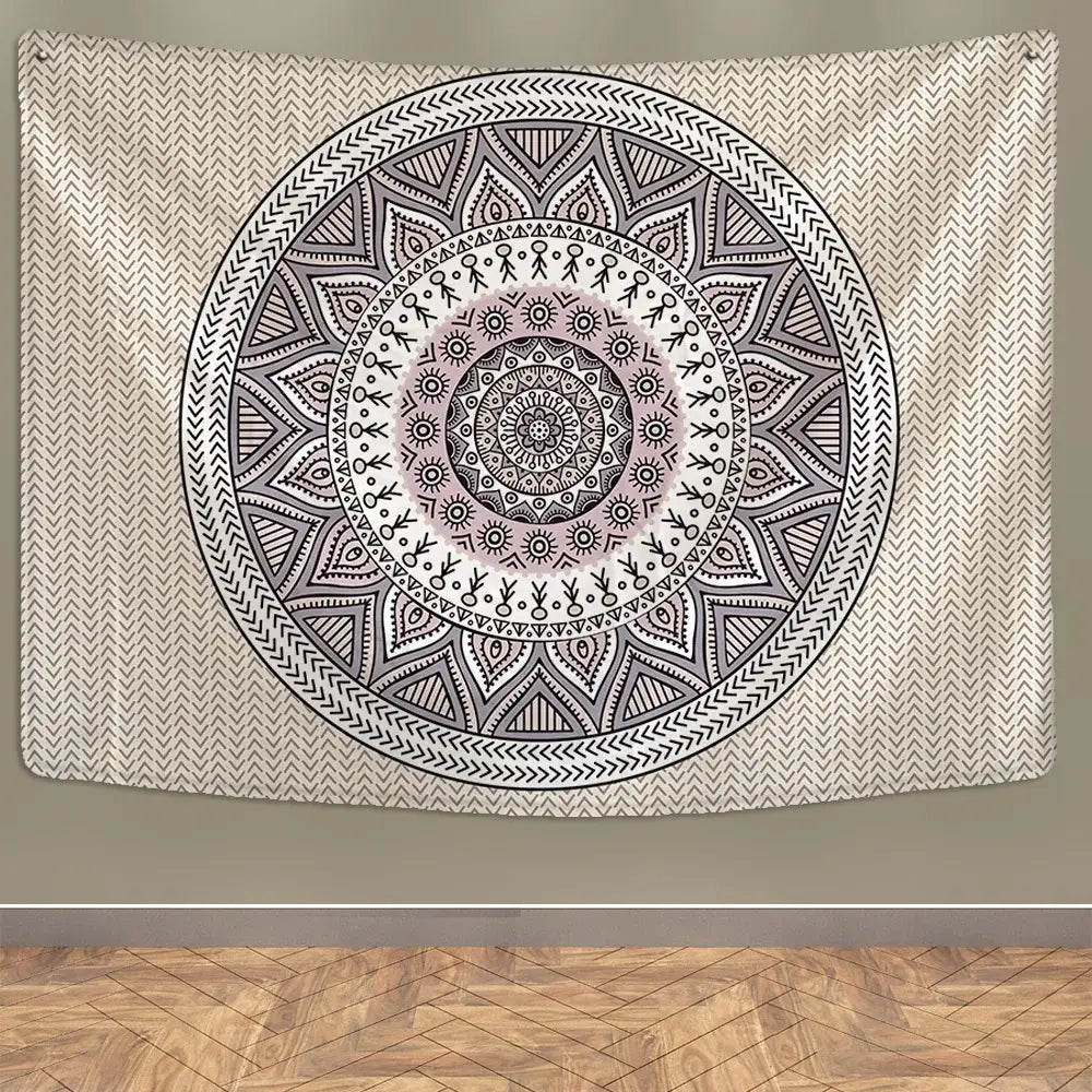Colorful Mandala Wall Tapestry Large Size Options