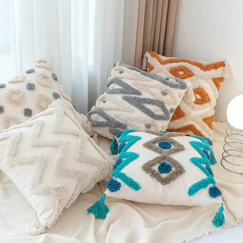 Teal Zigzag Pillowcase