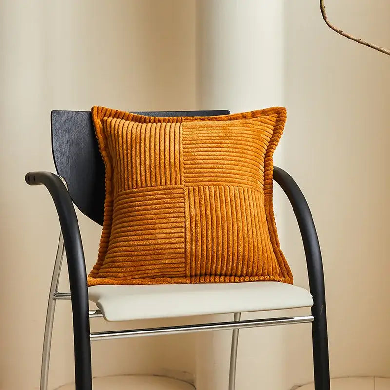 Cream Striped Pillow Covers