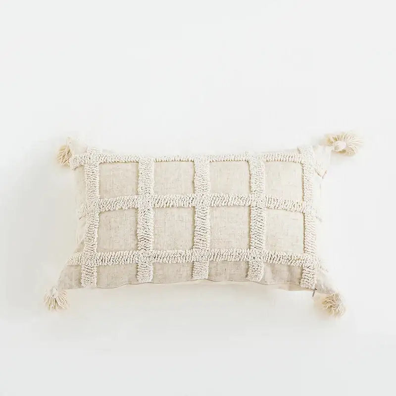 Cream Diamond Cushion Cover