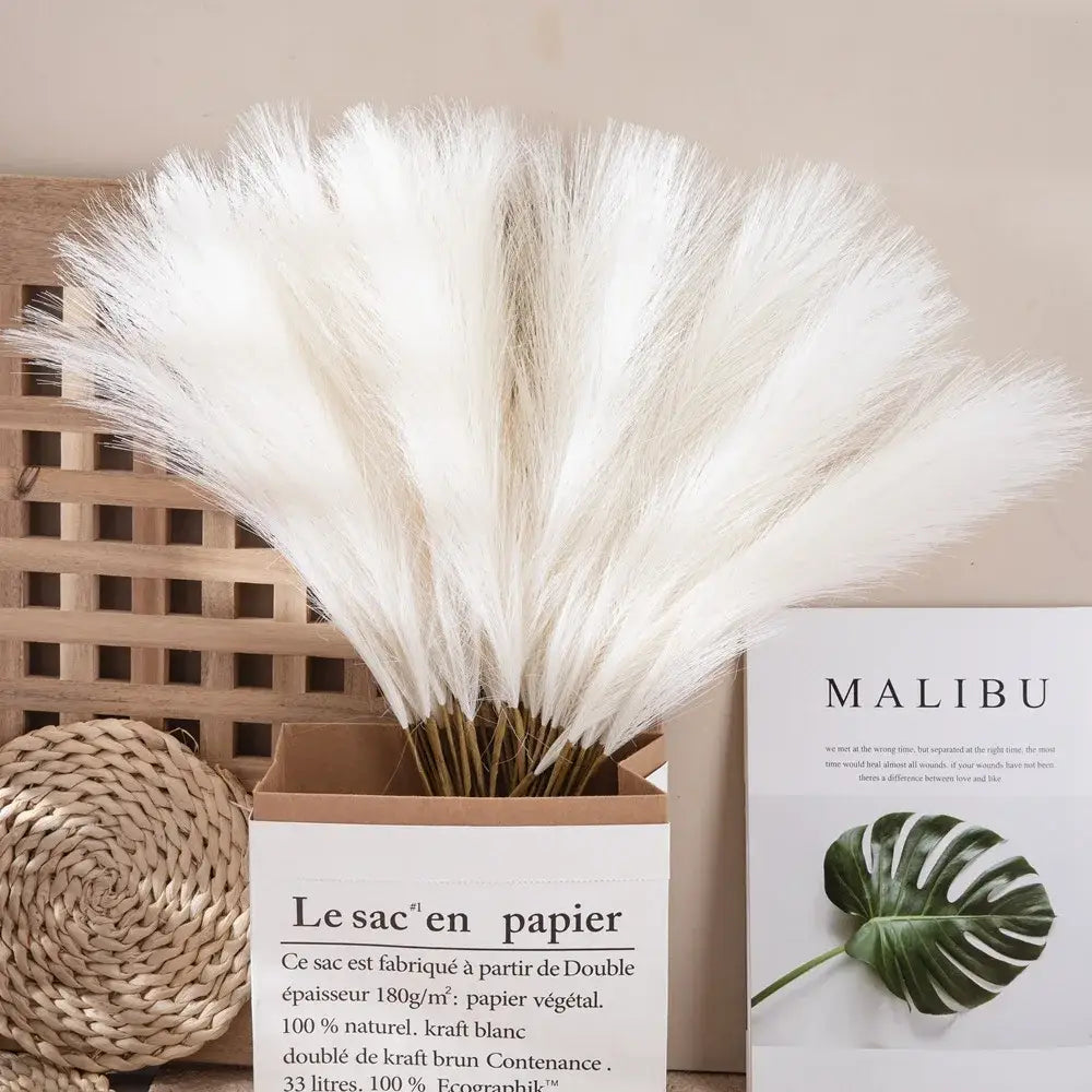White Beige Pampas Grass