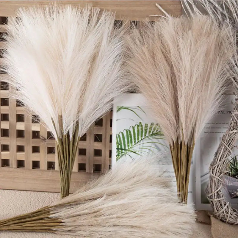 White Beige Pampas Grass