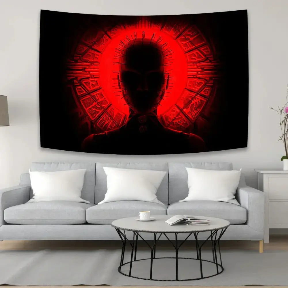 White Red Tapestry
