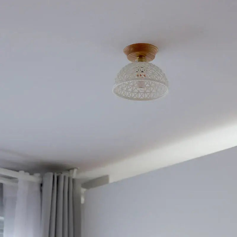 Boho Rattan Ceiling Light