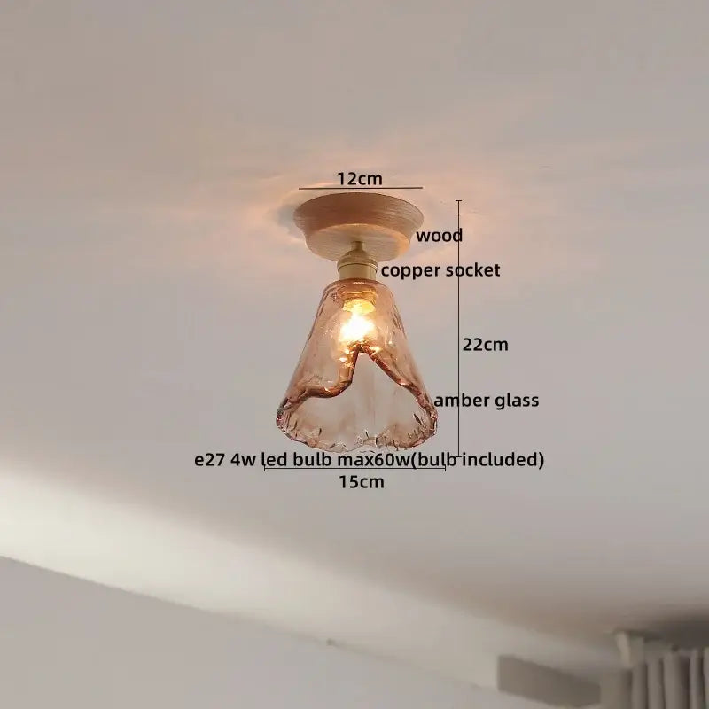 Boho Rattan Ceiling Light