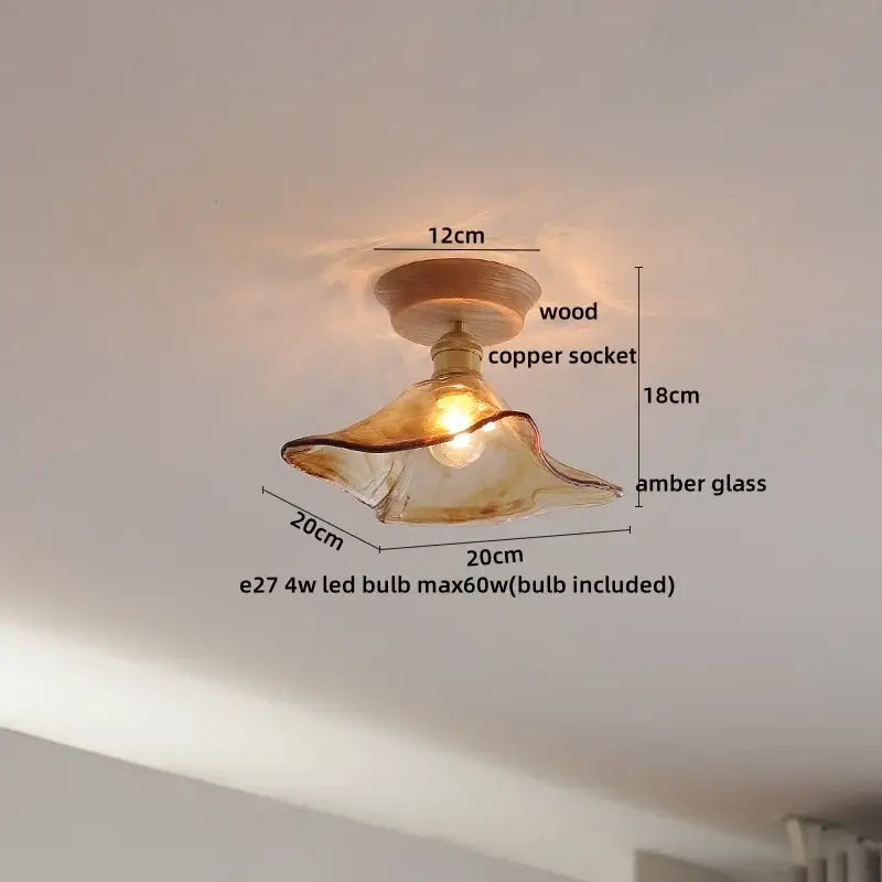 Boho Rattan Ceiling Light