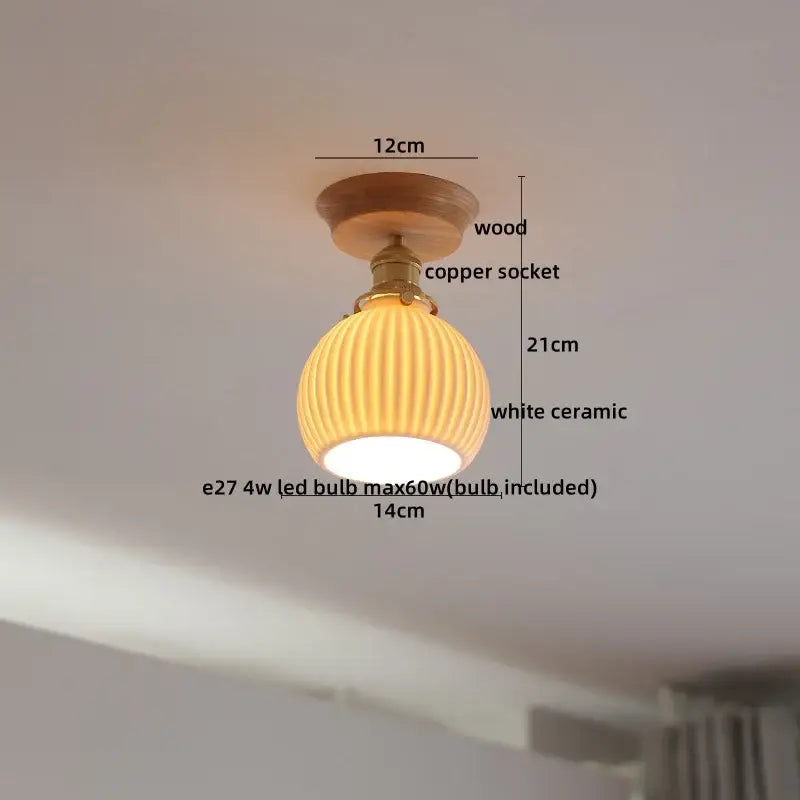 Boho Rattan Ceiling Light