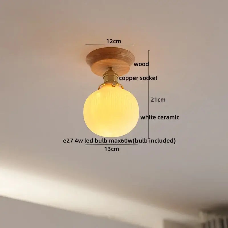 Boho Rattan Ceiling Light