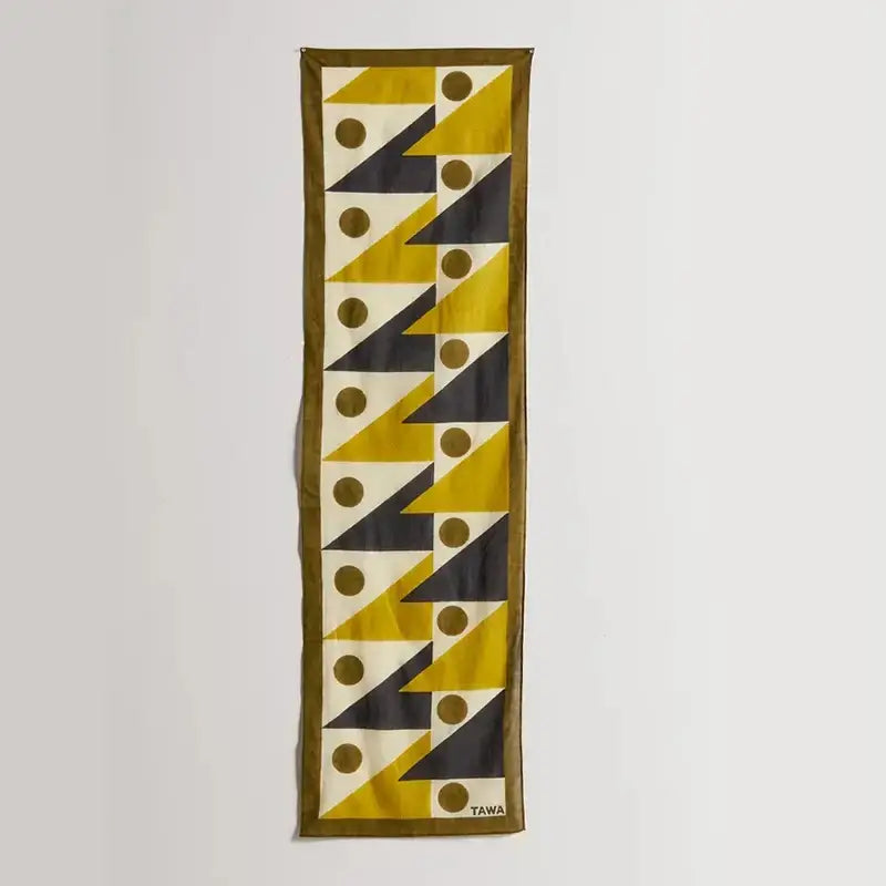 Yellow Black Boho Tapestry