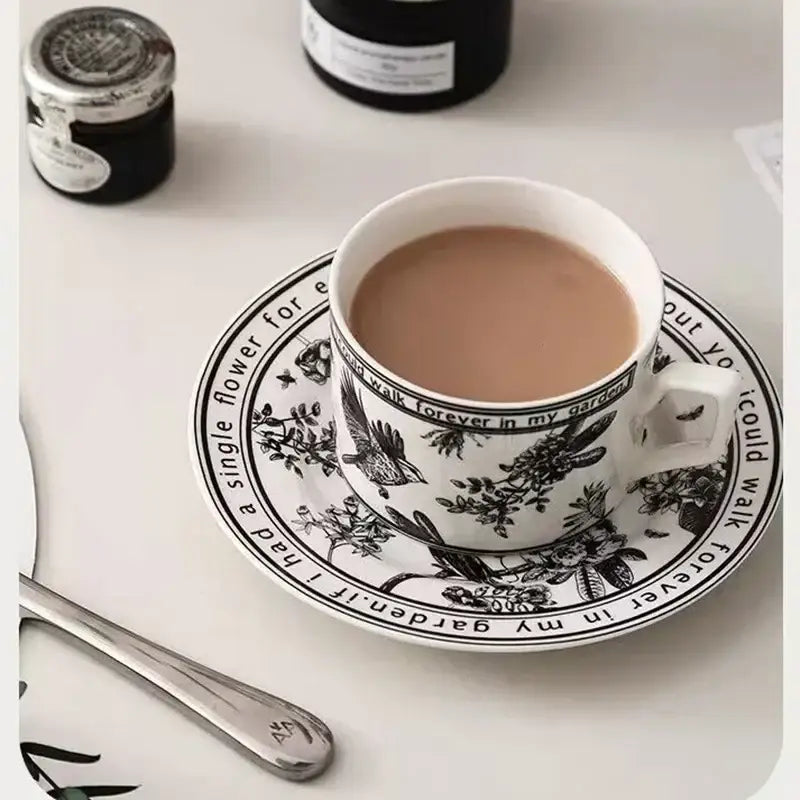 Botanical Ceramic Cup Set
