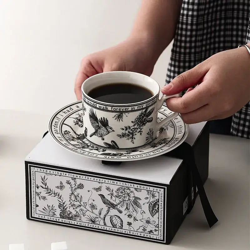 Botanical Ceramic Cup Set
