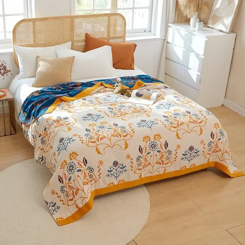 Off-White Cotton Bedspread