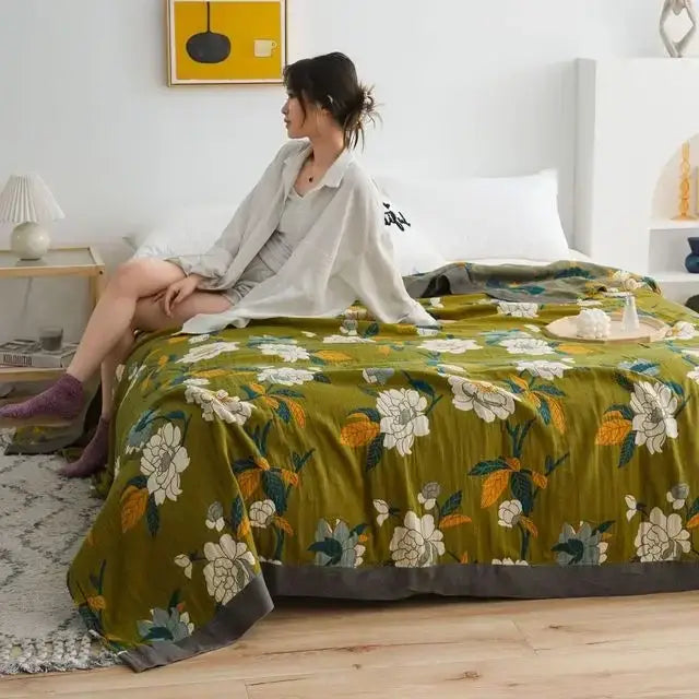 Off-White Cotton Bedspread