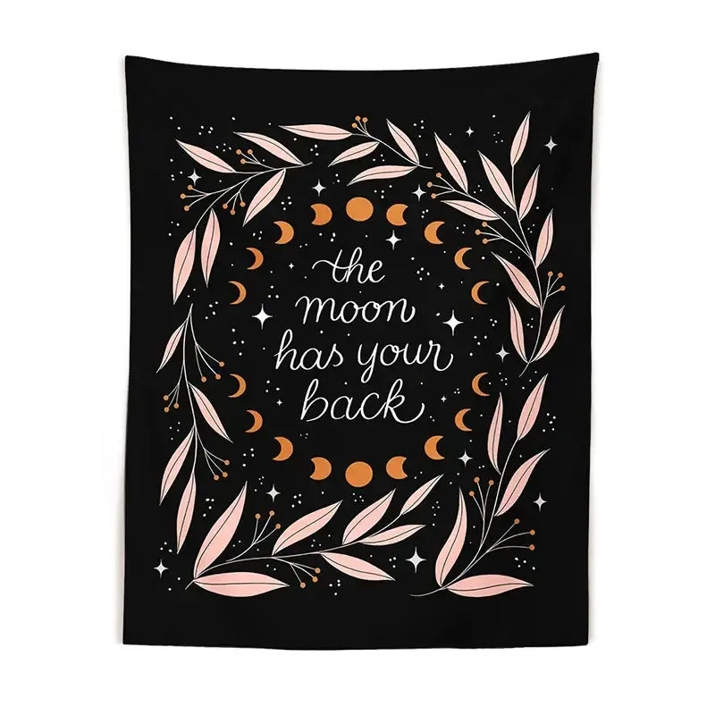 Black Olive Leaf Tapestry