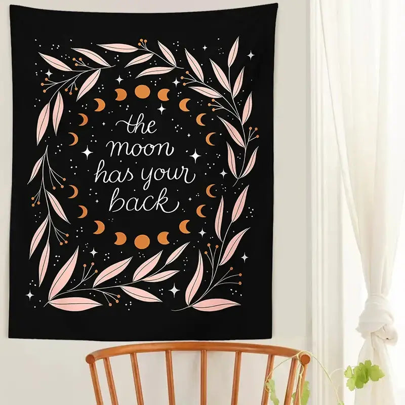 Black Olive Leaf Tapestry