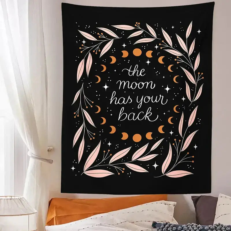 Black Olive Leaf Tapestry