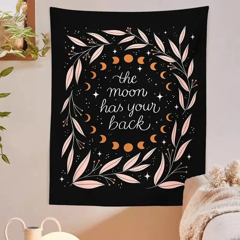 Black Olive Leaf Tapestry